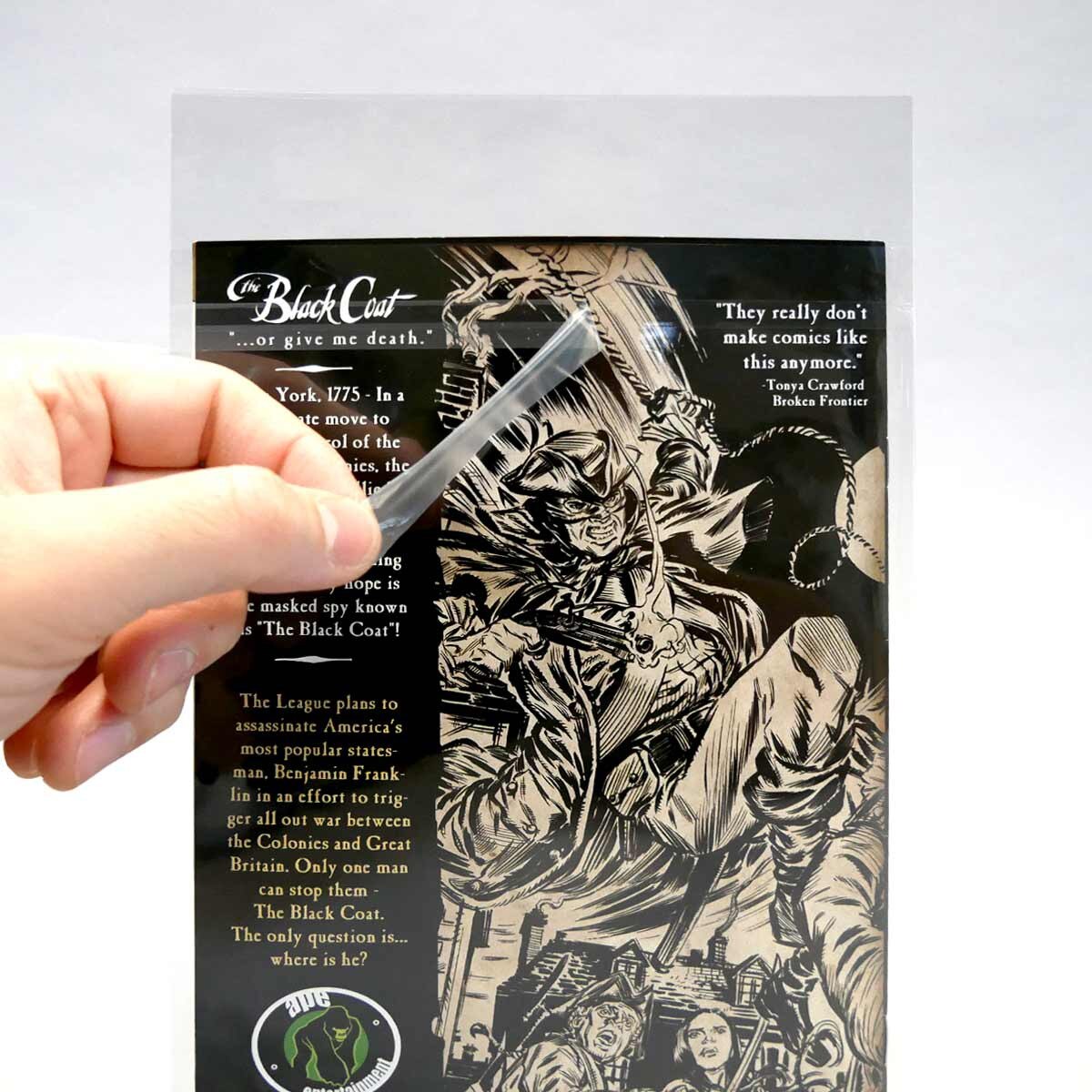 Spread of Regular Comic Reseal Bags